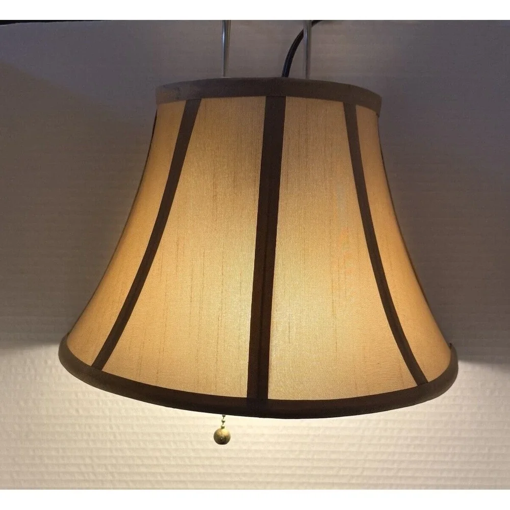 Over Ledge/Door/Rod Floating Bell Shape Shade Plug-In Pull Light‎